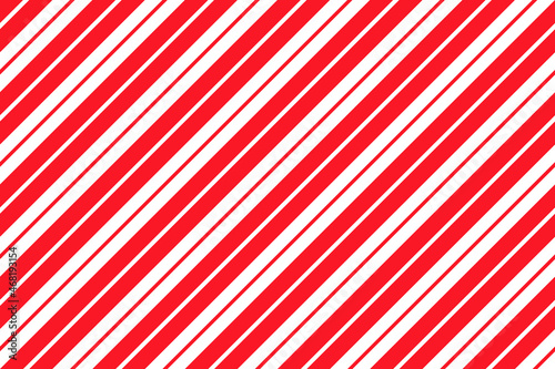 Candy cane pattern. Xmas seamless striped red background. Cute caramel package print. Christmas holiday diagonal lines. Peppermint wrapping paper. Abstract geometric texture. Vector illustration.