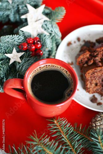 Świąteczna kawa z ciastem na grudniowy wieczór