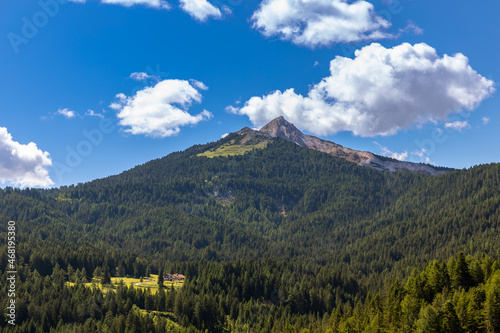 Blick auf das Weisshorn von Maria Weissenstein, Südtirol