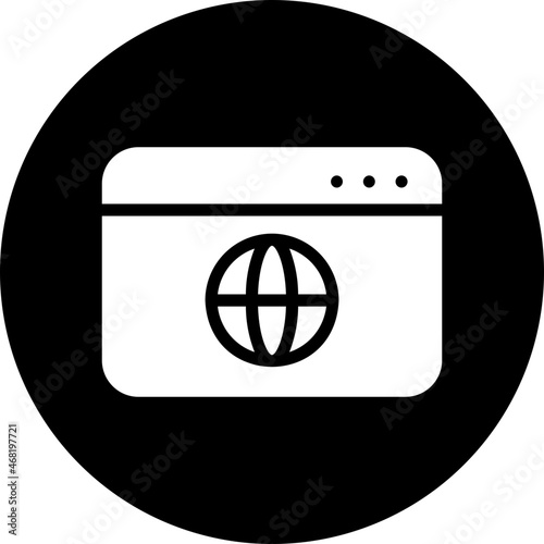 browsing glyph icon