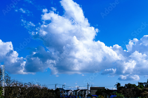 clouds over the city