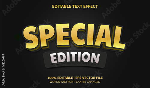 Special Edition Editable Text Effect Style Vector