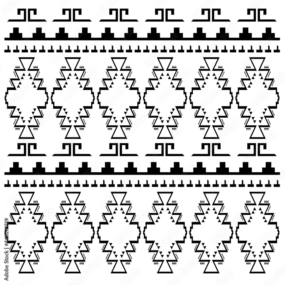Naklejka premium Luxury Design Ornaments Aztecs Geometric Pattern, Texture, Background