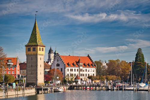 Port facilities of Lindau on Lake Constance
