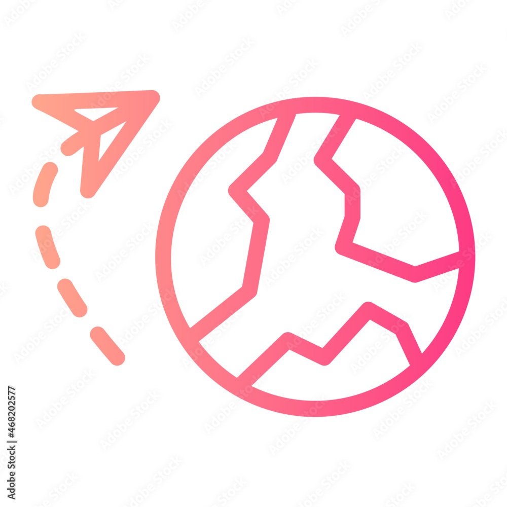 travel gradient icon travel gradient icon