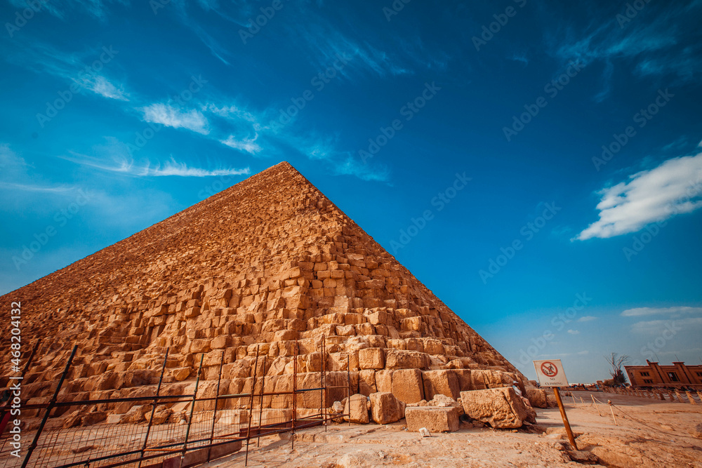Pyramid of Egypt against the sky. Ruin Pyramid of Egypt against the sky. Ruin