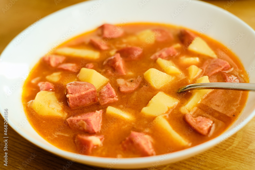 Czech burtgulas soup Czech burtgulas soup