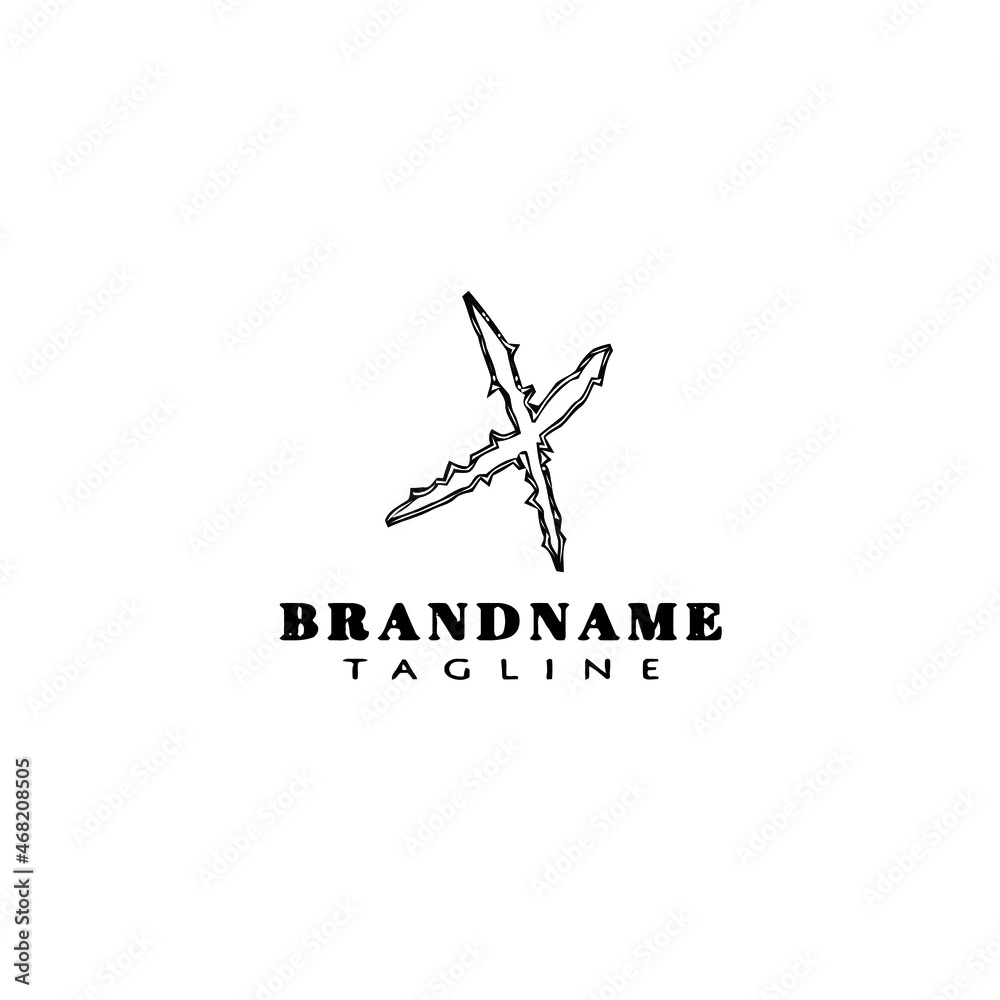 claws ripping logo cartoon icon cute template black isolated vector illustration claws ripping logo cartoon icon cute template black isolated vector illustration