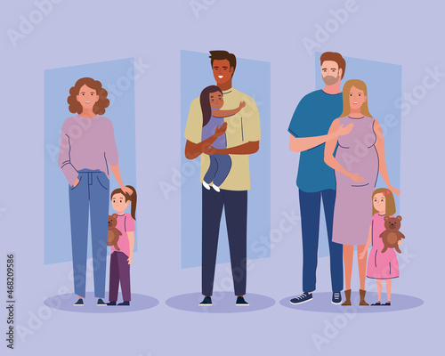 set scenes of families