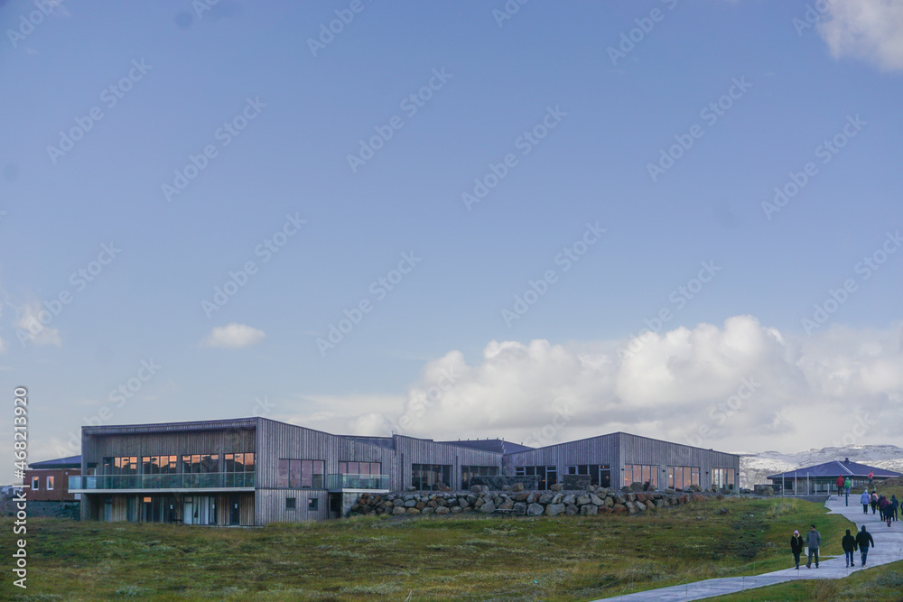 Southwest Iceland: The visitor’s center at Gullfoss (Golden Falls), the most famous waterfall in Iceland. Southwest Iceland: The visitor’s center at Gullfoss (Golden Falls), the most famous waterfall in Iceland.