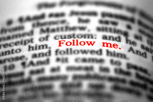 Photography New Testament Scriptures from the Bible Follow Me