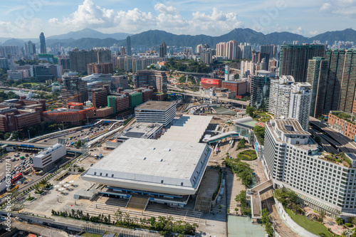 Bild auf Leinwand Top view of hong kong coliseum
