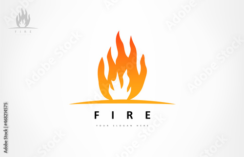 Fire logo. Flame vector design.