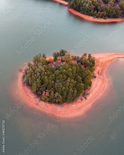 Mountain lake at fall