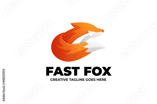 Fast Fox Courier Delivery Service Logo