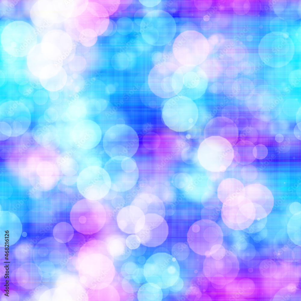 Seamless seventies tie dye bokeh texture. Hippie summer repeat background with ink dyed effect. Seamless seventies tie dye bokeh texture. Hippie summer repeat background with ink dyed effect.
