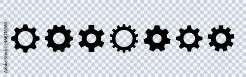 Gear setting icon vector collection.