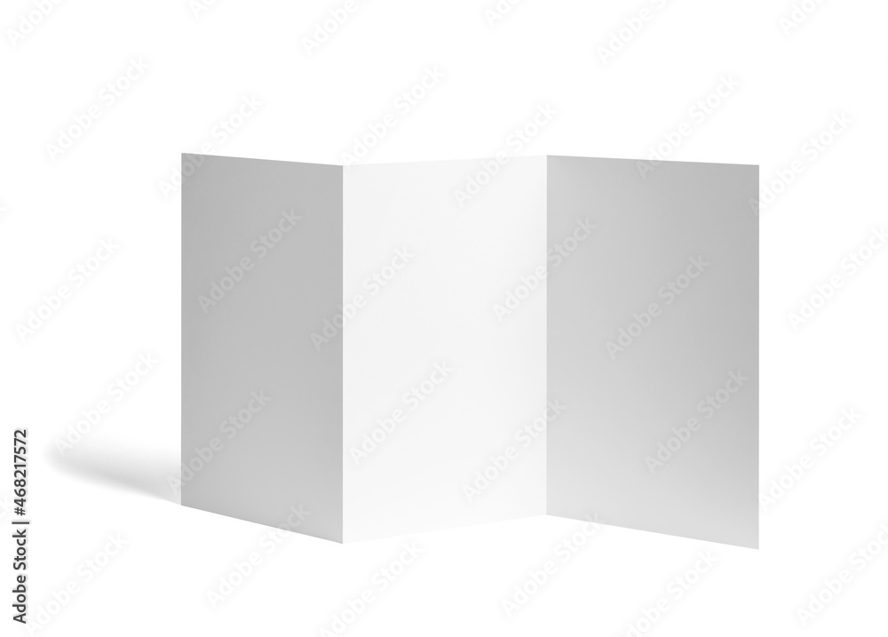 folded leaflet white blank paper template book folded leaflet white blank paper template book