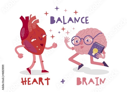 Heart-brain connection. Health of the heart and mind are intertwined.