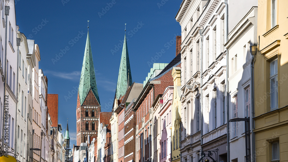 Fleischhauerstrasse Lübeck entzerrt sonnig