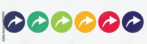 Share arrow flat icon set. Free Download Share arrow flat icon set. - GFXLoad