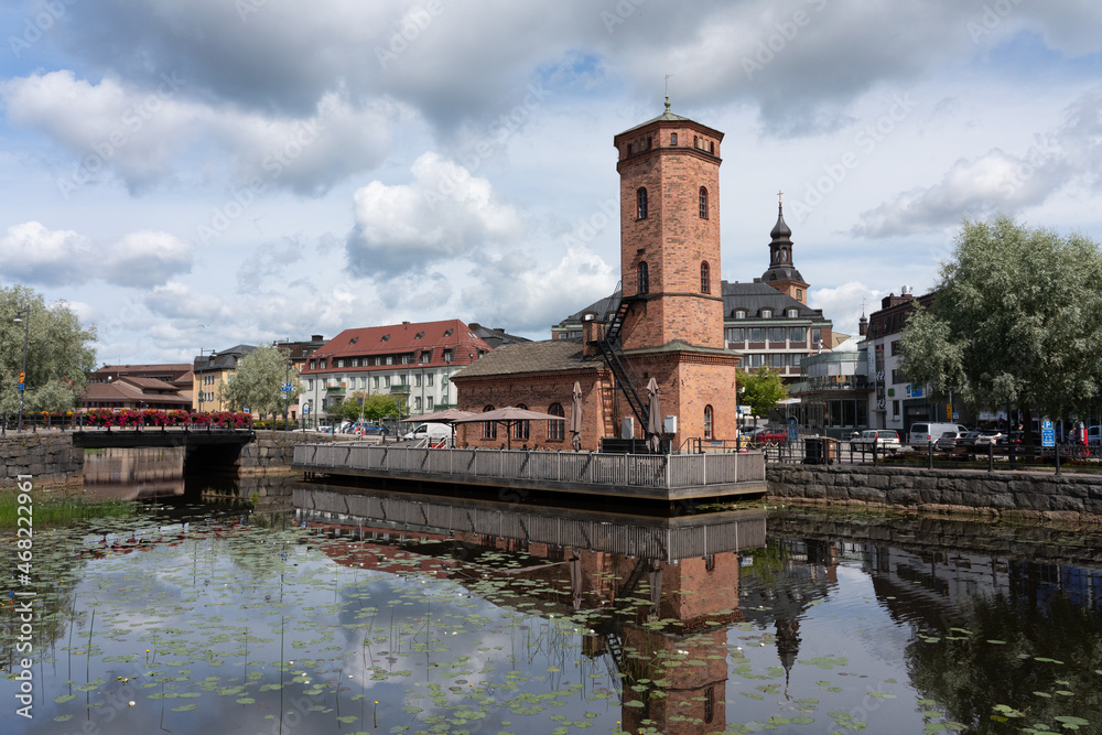 Fototapeta premium View from Falun in Dalarna, Sweden.