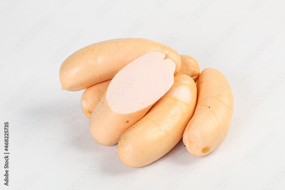 Natural meat sausages with minced meat Natural meat sausages with minced meat