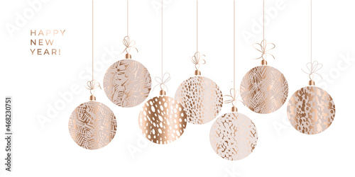Gentle cosy hues Christmas vector ornaments