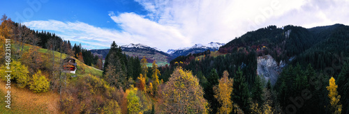 autumn in the alps panorama