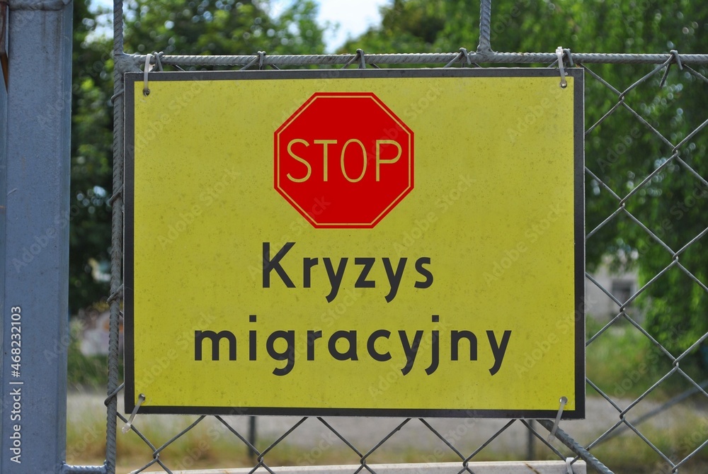 Stop! Kryzy migracyjny - obrazy, fototapety, plakaty 