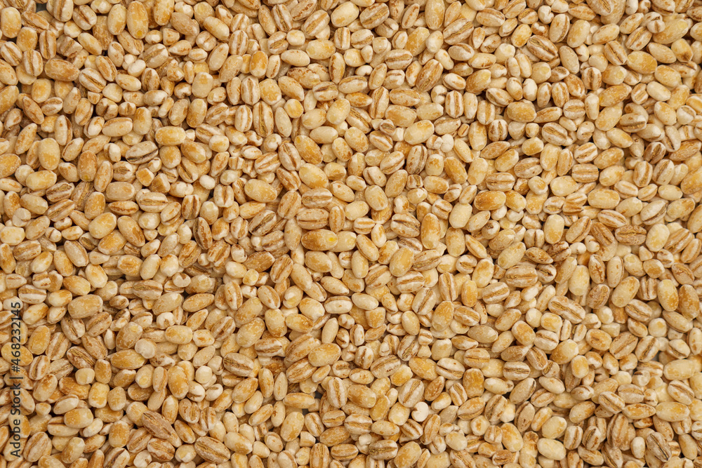 Pearl barley close-up for the whole frame. Pearl barley texture. Pearl barley close-up for the whole frame. Pearl barley texture.