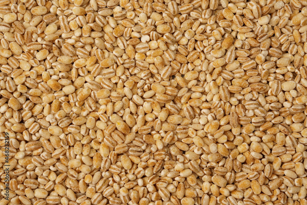 Pearl barley close-up for the whole frame. Pearl barley texture. Pearl barley close-up for the whole frame. Pearl barley texture.