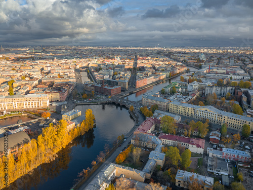 panorama of santk-petersburg. Saint Petersburg, September 2021