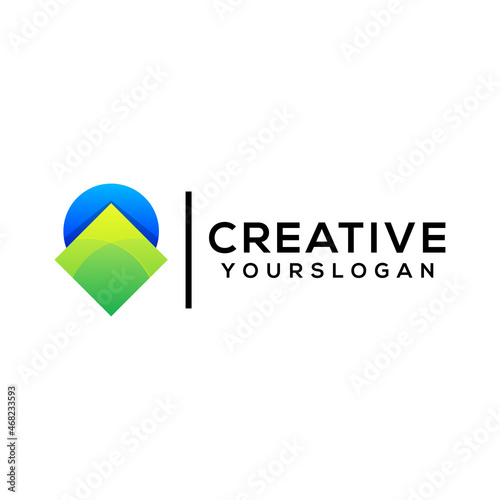 Free Download vector modern business logo gradient icon design - GFXLoad