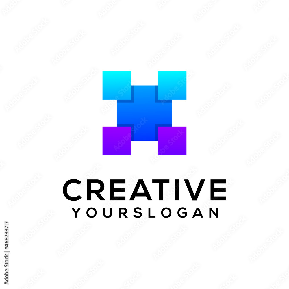 vector modern business logo gradient icon design vector modern business logo gradient icon design