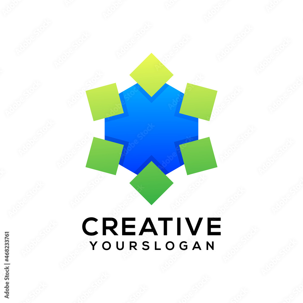 vector modern business logo gradient icon design vector modern business logo gradient icon design
