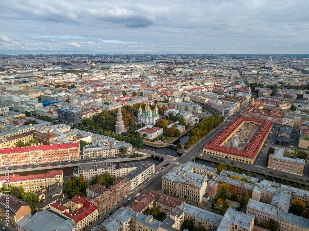 panorama of santk-petersburg. Saint Petersburg, September 2021