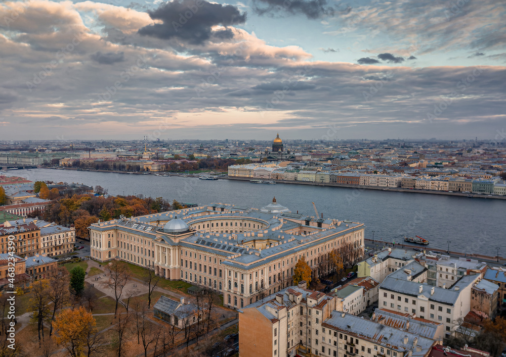 panorama of santk-petersburg. Saint Petersburg, September 2021