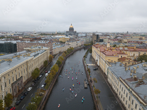 Obraz na płótnie panorama of santk-petersburg. Saint Petersburg, September 2021 w salonie
