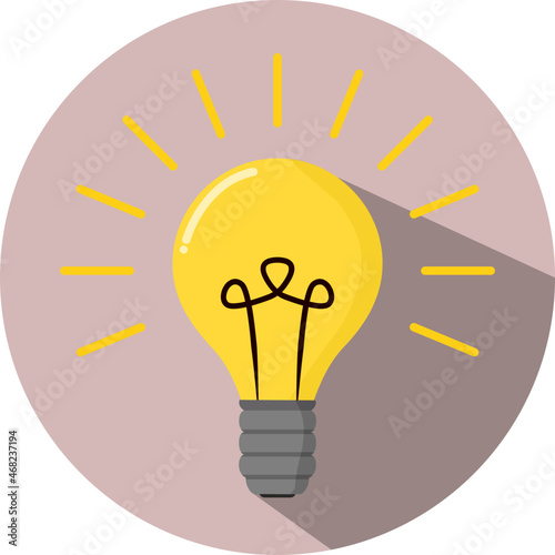 light bulb illustration icon