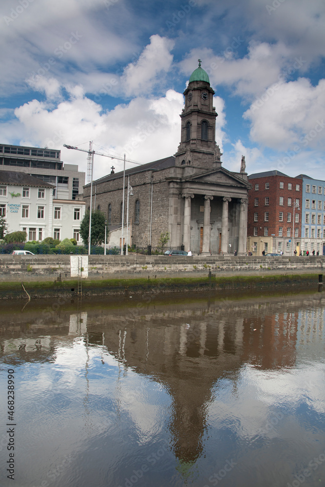 St Pauls Church Smithfield on the River Liffey Dublin Ireland