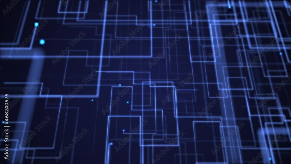 Abstract blue tech computer circuit board styled background with fast moving particle nodes and digital data flow. This modern technology motion background is HD and a seamless loop. Abstract blue tech computer circuit board styled background with fast moving particle nodes and digital data flow. This modern technology motion background is HD and a seamless loop.