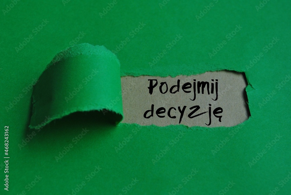 Podejmij decyzję
