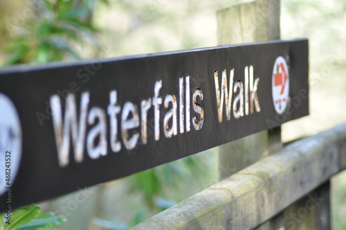 waterfalls walk sign