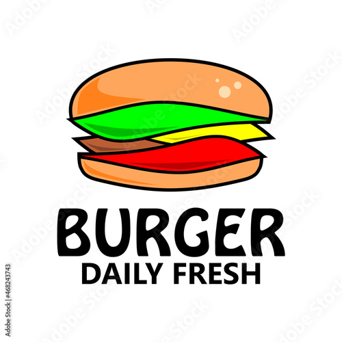 burger logo inspiration, fresh food, delicious