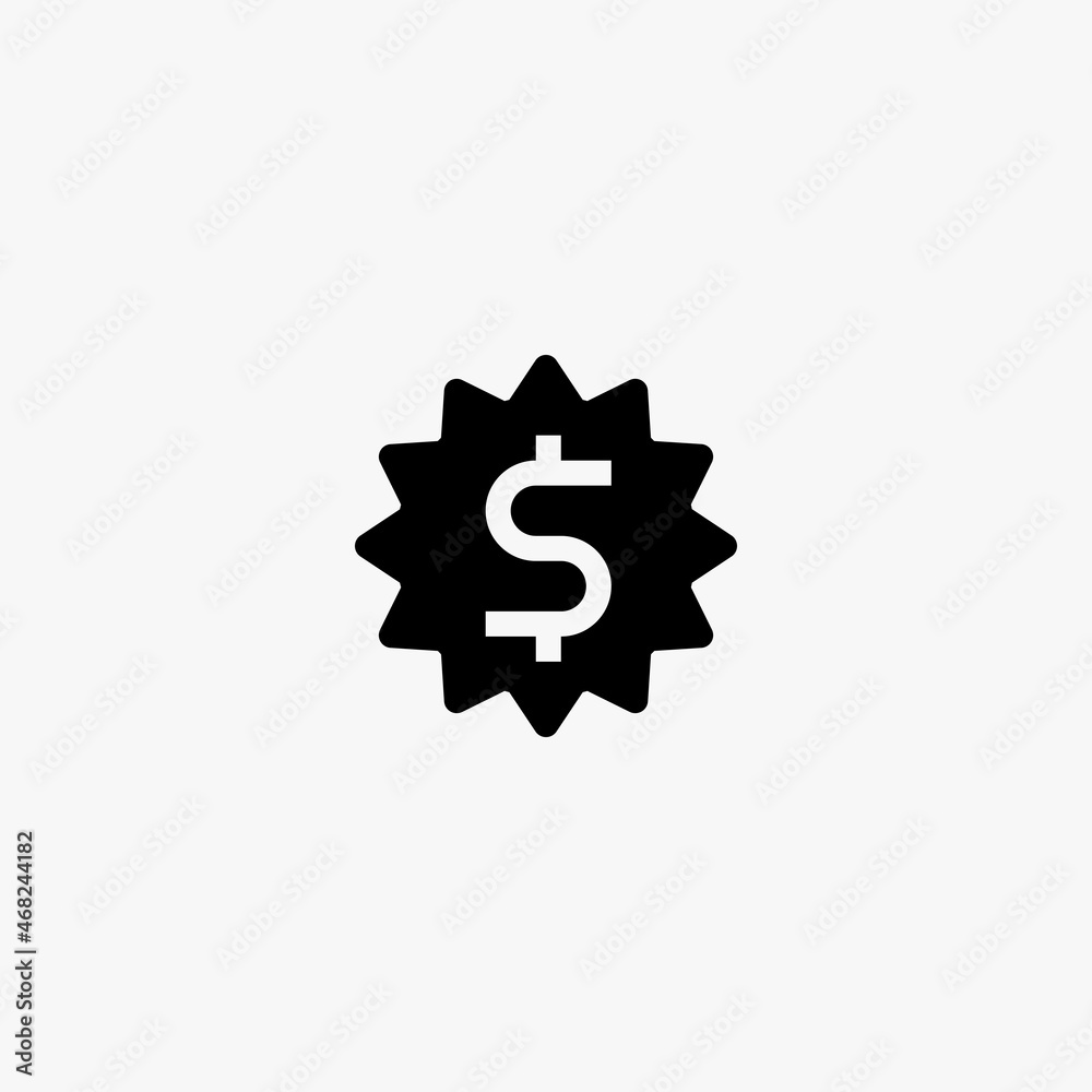 dollar icon. dollar vector icon on white background