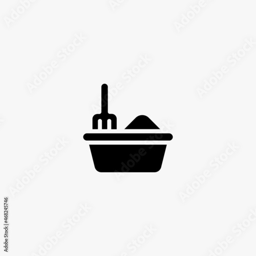 litter box icon. litter box vector icon on white background