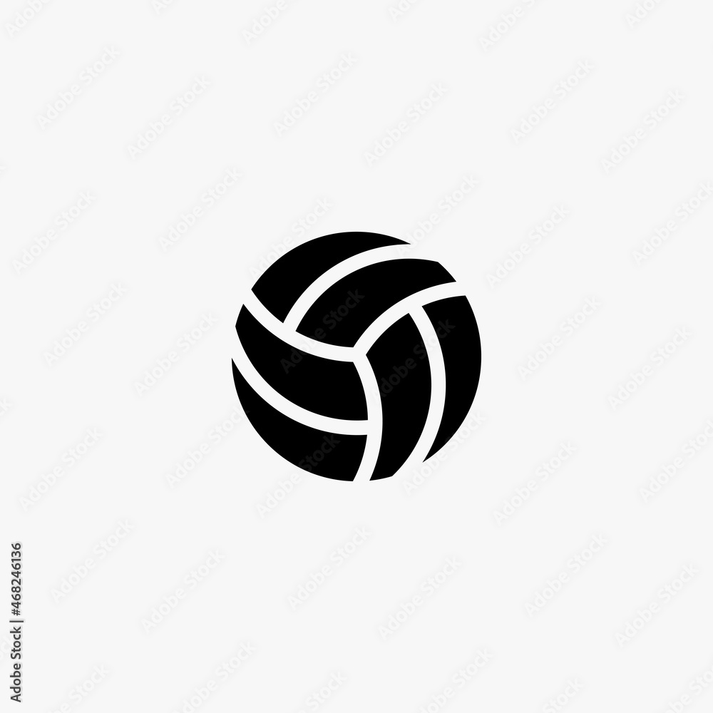 volleyball icon. volleyball vector icon on white background