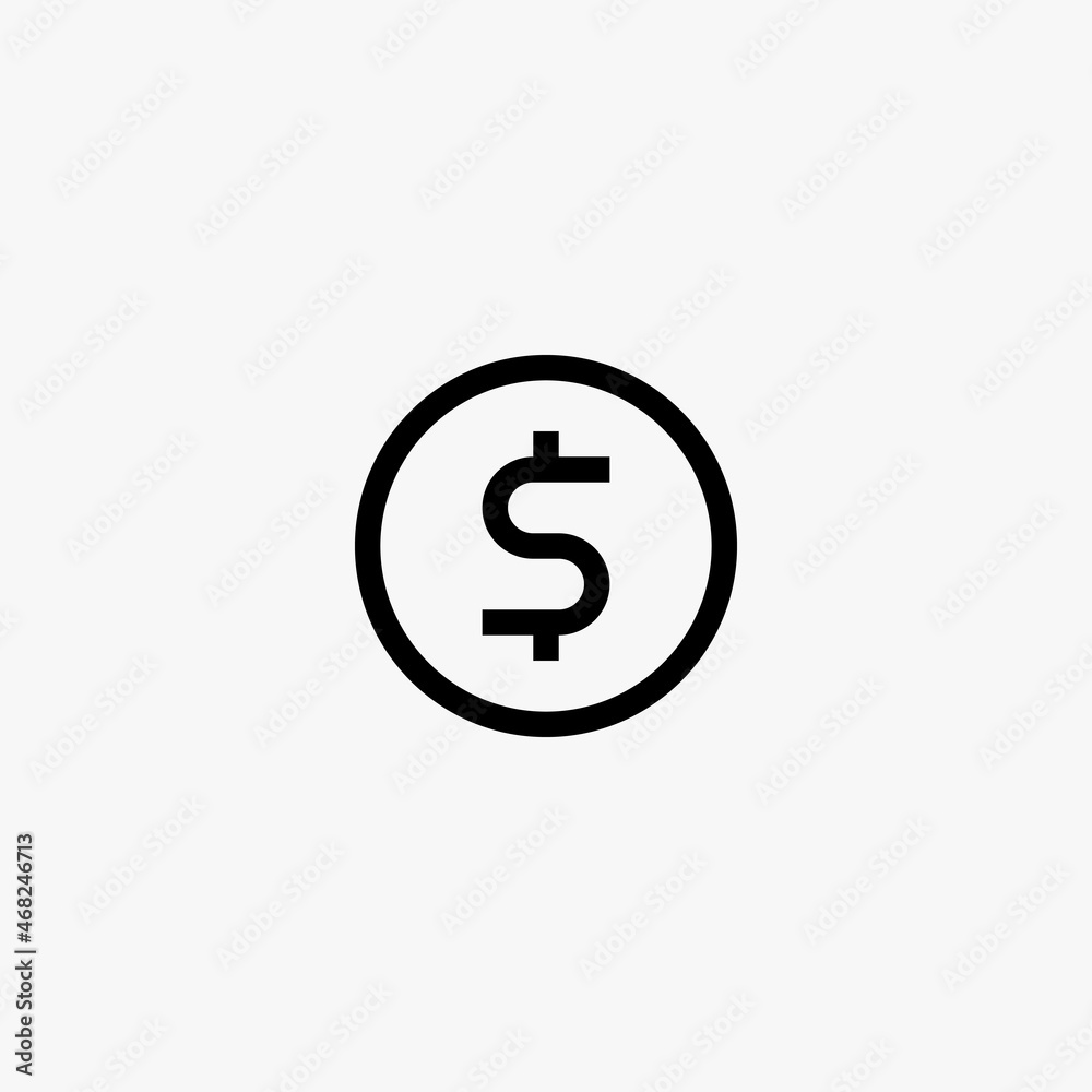 coin icon. coin vector icon on white background coin icon. coin vector icon on white background