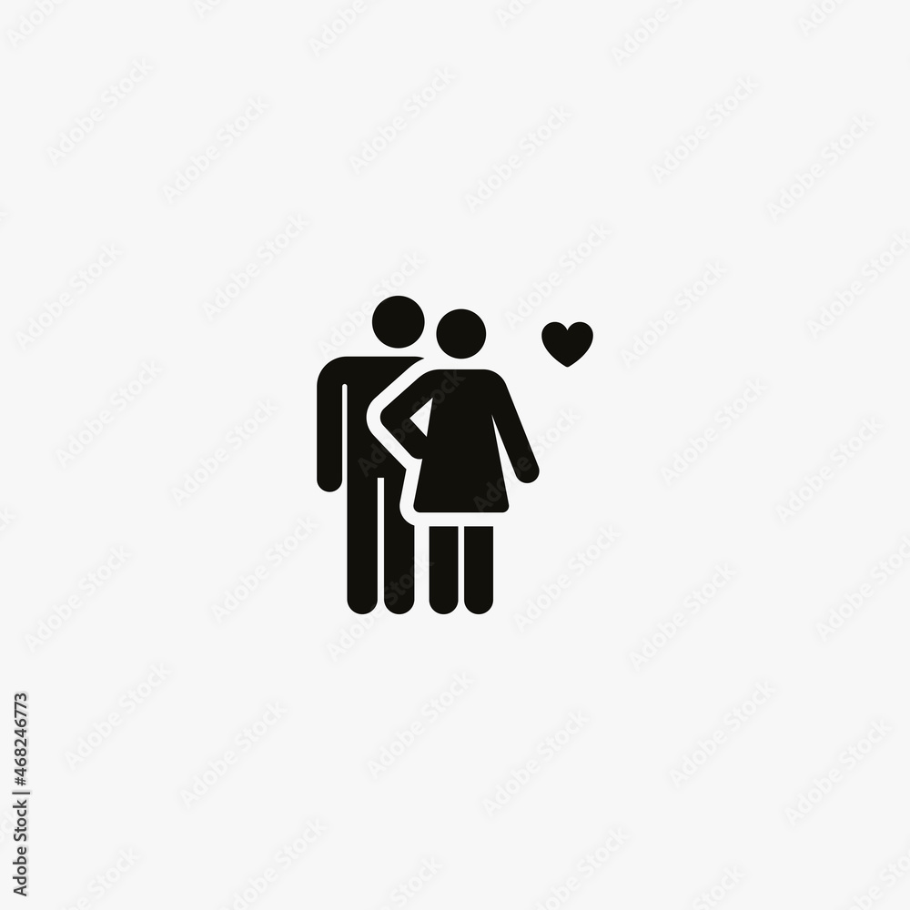 couple icon. couple vector icon on white background couple icon. couple vector icon on white background